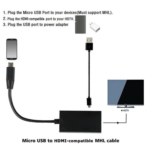 Universal Mhl Micro USB zu HDMI Kabel 1080P HD Adapter für Android-Handy - Bild 5 von 12