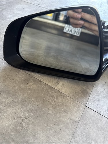 BLACK CHROME LEFT DRIVER SIDE MIRROR For 2017-2023 TESLA MODEL 3 - Picture 2 of 13