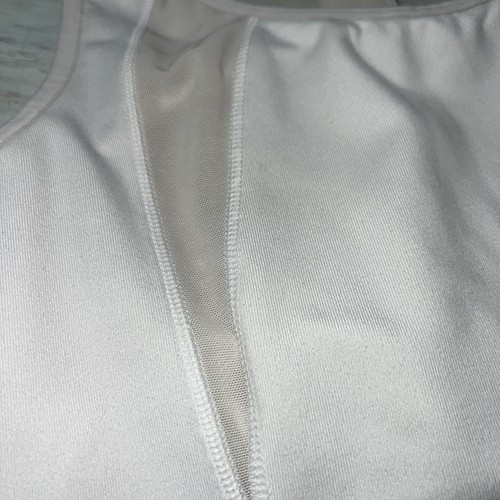 Women’s white Athleta bra top white size medium sleeveless t Back Athletic - Picture 5 of 13