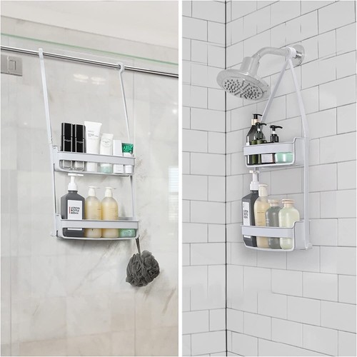 Plastic Shower Caddy Over Shower Head - Picture 3 of 5