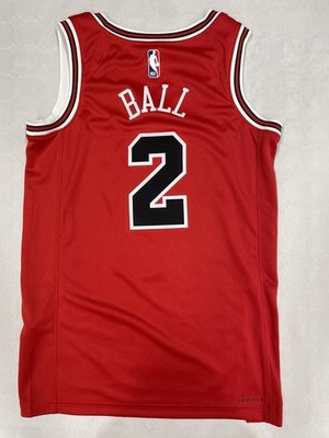 Official NBA Nike Chicago Bulls Jersey Lonzo Ball No. 2 – Men's