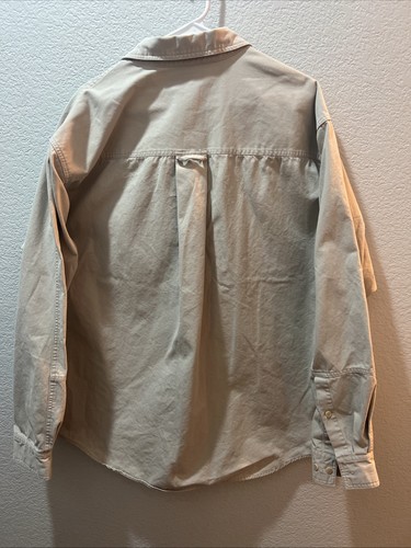 The North Face Herren Canvas Baumwolle Hemd L Large Khaki Outdoor Camping Wandern - Bild 4 von 4