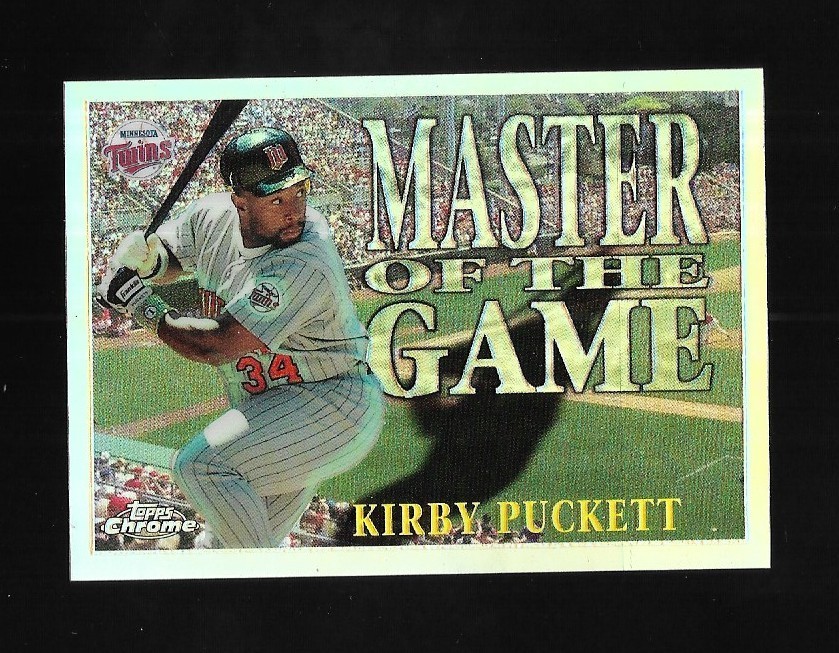 1996 Topps Chrome KIRBY PUCKETT Masters of the Game Refractor - MINNESOTA TWINS