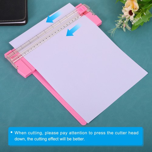 9 Inch Paper Cutter, Portable Paper Trimmer Slicer Tool, Orange - Picture 6 of 7