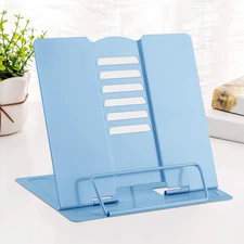 Desk Book Stand Metal Reading Rest Book Holder Adjustable Cookbook Documents Hol