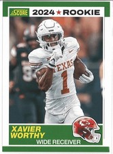 2024 Score - 35th Anniversary Rookie Xavier Worthy #1 (RC)