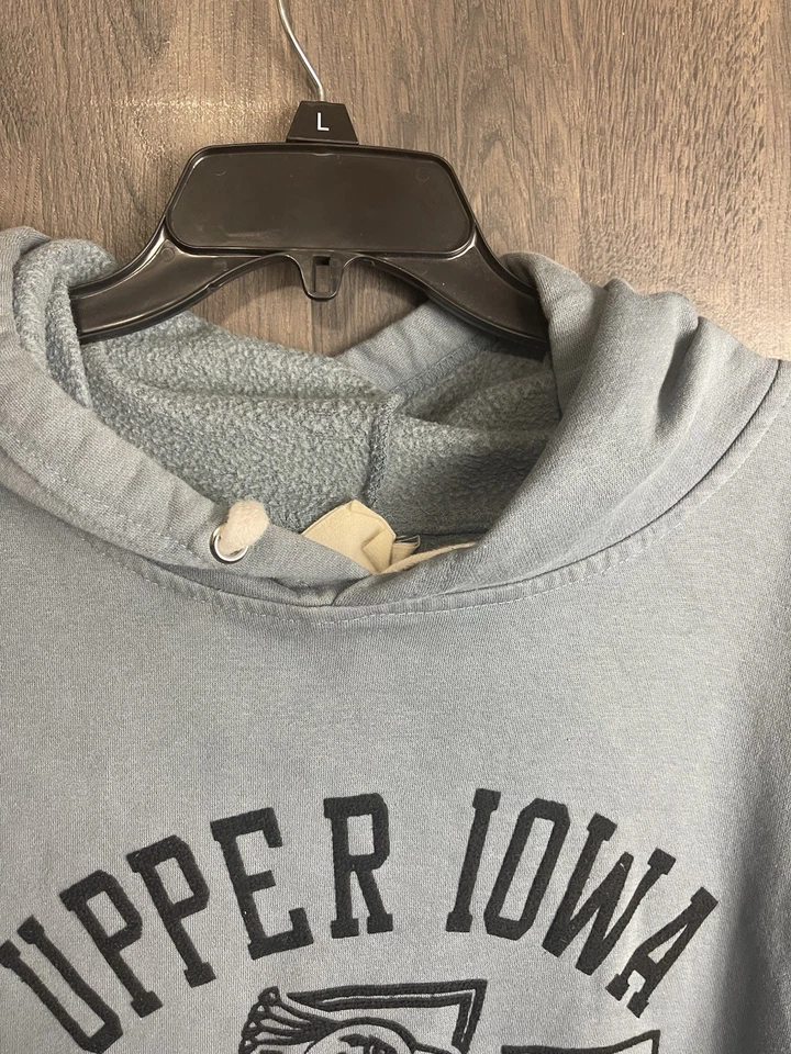 Sudadera con capucha grande vintage Upper Iowa University Peacocks NCAA College Foto 4 de 4