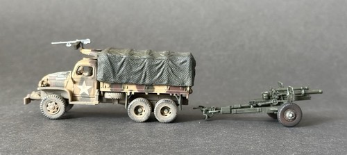 Forces of Valor 1:72 WWII US M3 Halftrack 105mm Howitzer GMC Cargo Truck Diecast