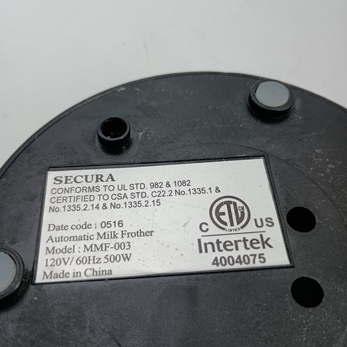 #T) Base de espumador de leche Secura modelo de repuesto MMF-003B - Imagen 2 de 2