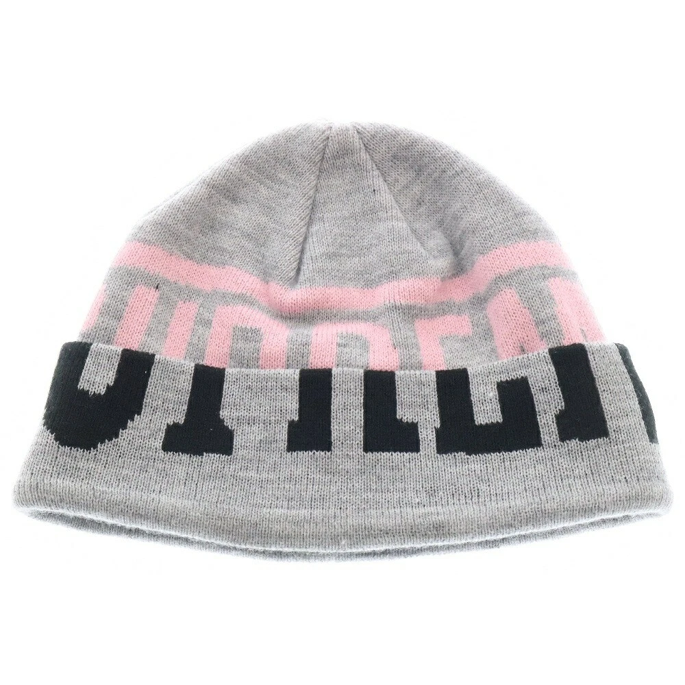 Bonnet tricoté Supreme 21Awera logo 2 tons gris AC774