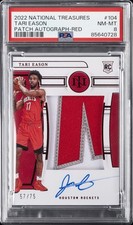 2022 NATIONAL TREASURES PATCH AUTO-RED #104 TARI EASON 57/75 PSA 8