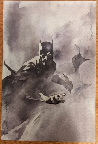 DUSTIN NGUYEN BATMAN ART PRINT SIGNED POSTER DC COMICS GOTHAM ARKHAM MARVEL DC