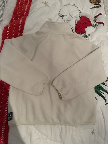 NWT Kids Roots Canada Kids Half Zip Ivory Microfleece Stein NEW Small S/P - Picture 8 of 8