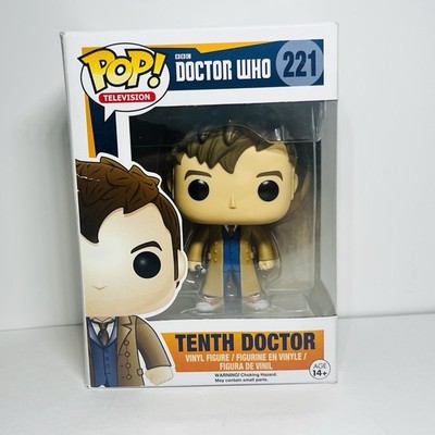 Funko Pop! Television Doctor Who 10th Doctor #221 Vaulted Figure Box Damage