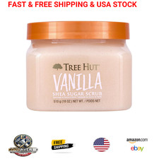 Body Scrub Shea Sugar Vanilla 18 Oz Nourishing Exfoliator Refreshing