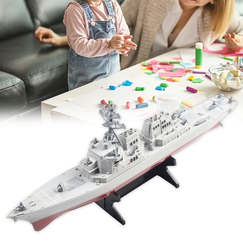 Child Static Navigation Battleship Model Toy Guided Missile Destroyer W/ Stand. - Picture 5 of 16
