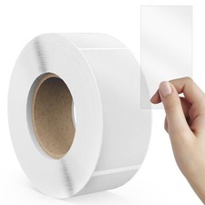 500 Pcs Clear Label Protectors Stickers for Protecting Barcodes, 3.2x1.2 Inch