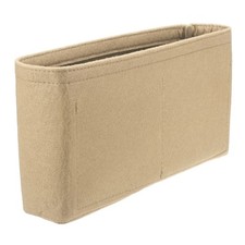 Purse Organizer Insert, Felt Handbag Shaper, 10.6"x2.2"x6", Beige