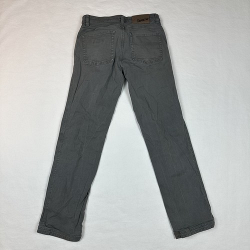 Duluth Pants Mens 30x32 Flex Fire Hose Gray Slim Fit Utility Workwear - Picture 2 of 13