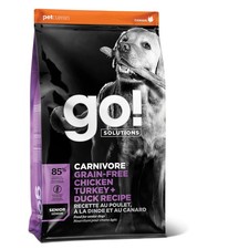 Petcurean Go Solutions Carnivore Grain-Free Chicken Turkey Duck Senior