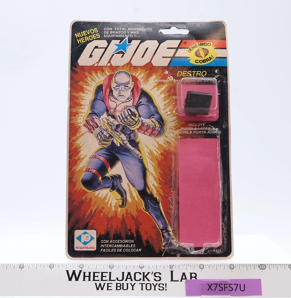 Boneco de ação Destro Fuera De La Ley GI Joe 1982 Plastirama Argentina NOVO MOC - Imagem 4 de 4