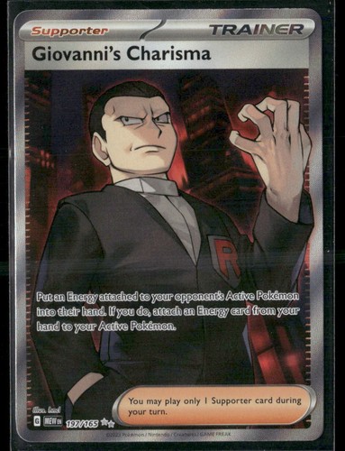Giovanni's Charisma - Trainer - 197/165 - MEW POK2