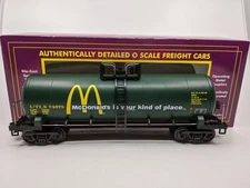 MTH 20-96021 O Gauge McDonald's Single Dome Tank Car #74978 LN/Box