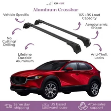 ERKUL Roof Rack Cross Bars Fits Mazda CX-30 2020-2025 Aluminum Lockable OPEN-BOX