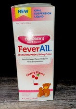 Childrens Cherry Liquid Acetaminophen 160mg/5ml 4 Oz Bottle