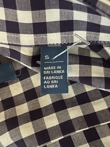 New 14th & Union Mens Small Purple Check Long Sleeved Trim Fit Button Down Shirt - Picture 5 of 5
