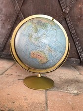 Vintage Replogle Land & Sea Globe, diameter 12 inch (ca. 30,48cm), natural scale
