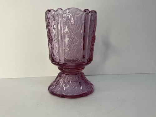 Rosa Cranberry Rosa Fenton Glas Kerze Tasse oder Zahnstocher - Bild 2 von 5
