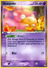 Lightly Played, English Pokemon Regular Slowpoke - 76/109 - Common EX Team Rocke
