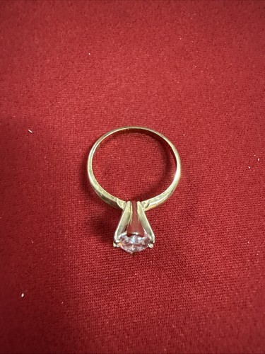 Diamond Essence Solid 14k Solid Cold Marquise Cut Solitaire Ring Size 6.5 - Picture 3 of 11