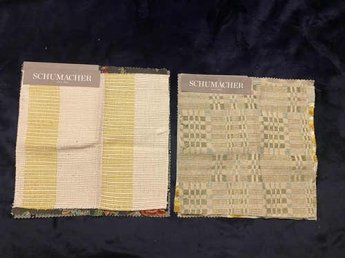Fabric Samples Schumacher Upholstery Lot Of 11 - Picture 4 of 5