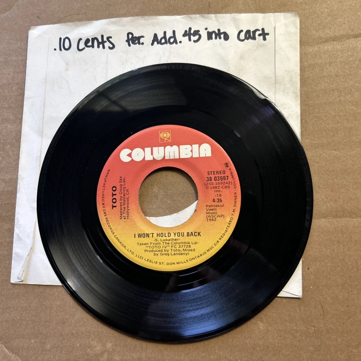 Columbia Single Vinyl Records for sale | eBay