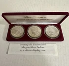 New Orleans Silver Dollar Collection 3 Coin Set- Monster Rainbow Toning!
