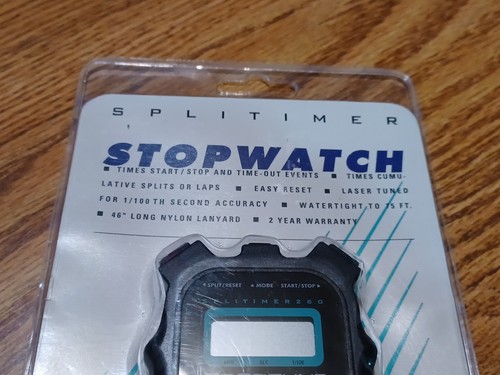 New Sportline Sport Timer Stopwatch Model 260 - 1/100th Sec. - Watertight - Picture 7 of 13