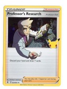 Pocket Scout - Professor's Research 023/025 Holo Rare Holo Celebrations Pokemon TCG NM