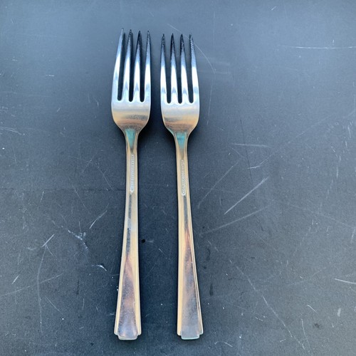 2 ATLAS Stainless FLATWARE AAS3 Dinner FORK  MCM USA Lot Of 2 Vintage Kitchen - Picture 6 of 9