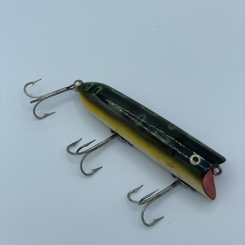 Vintage Heddon Lucky 13 Crankbait Fishing Lure Natural Frog 4" Sz Body - Picture 1 of 5