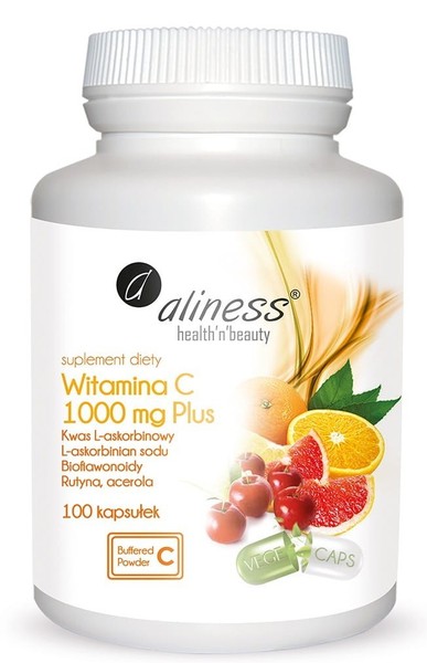 Aliness Vitamin C 1000Mg Plus Zink 100 Kapseln Gepuffert Bioflavonoide Vegan-image