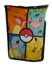 Pokemon Throw Blanket 46x60 Pokeball Pikachu squirtle Charmander Bulbasaur
