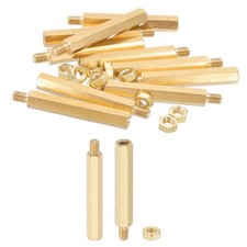 M5X45mm+7mm Standoff Screws, 20Pcs Male to Female Hex Brass