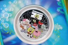 2024 SPONGEBOB SQUAREPANTS-SPONGEBOB & FRIENDS 1oz $1 Silver Dollar Proof Coin