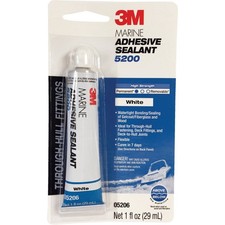 3M 1 Oz. White Marine Adhesive Sealant 5200 05206 3M 05206 051135052068 White