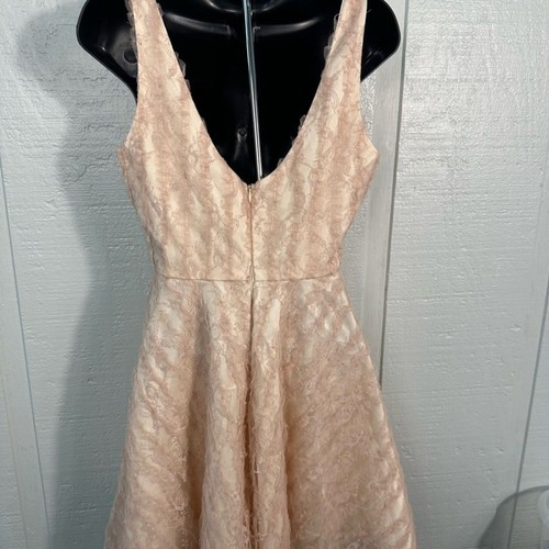 Lulus Enchant Me Mauve Pink Lace Sleeveless Skater Dress Size Small NWT - Picture 7 of 11