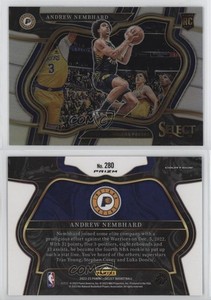2022-23 Panini Select Courtside Silver Prizm Andrew Nembhard #280 Rookie RC