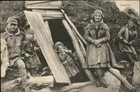 Norway Lapplanders Original Vintage Postcard