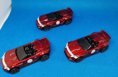Hot Wheels 3 '15 Jaguar F Type Project 7 Metal Flake Red From Exotics 5 Pack